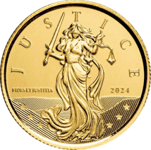 1/10 Unze Gold Lady Justice 2024 (Auflage: 2.000)