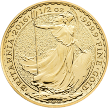 1/2 Unze Gold Britannia 2016