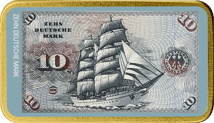 1 Unze Silber 10 Alte Deutsche Mark (Auflage: 100 | teilvergoldet)
