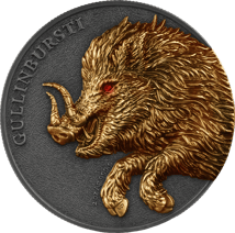 2 Unze Silber Germania Beasts Gullinbursti 2025 (Auflage: 999 | High Relief | teilvergoldet)