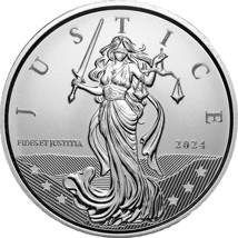 1 Unze Silber Lady Justice 2024 (Auflage: 100.000)