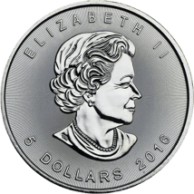 1 Unze Silber Maple Leaf 2016