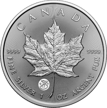1 Unze Silber Treasured Maple Leaf 2025 Lunar Snake (Auflage: 25.000 | Privy Mark)