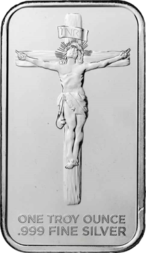 1 Unze Silberbarren Jesus Christus
