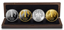 Silbermark Silber Set 2025 (Auflage: 250 | teilvergoldet | Polierte Platte)
