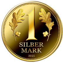 1 Unze Silbermark (Auflage: 500 | vergoldet | Polierte Platte)