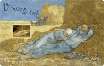 Gold Vincent van Gogh Mittagsrast Münze