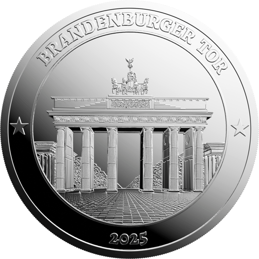 1 Unze Silber Brandenburger Tor (Auflage: 5.000 | Polierte Platte)