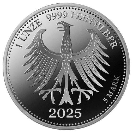 1 Unze Silber 5 Silbermark 2025 (Auflage: 5.000 | Polierte Platte)
