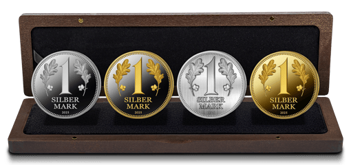 Silbermark Silber Set 2025 (Auflage: 250 | teilvergoldet | Polierte Platte)