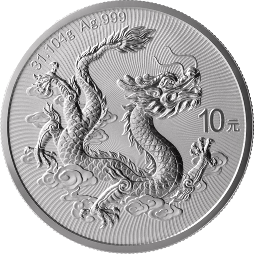 1 Unze Silber China Drache 2025