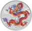 1/2 Unze Silber Lunar III Drache 2024 Rot (Auflage: 200.000)