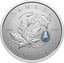 1 Unze Platin Maple Leaf Aquamarin 2025 (Auflage: 450 | Reverse Proof)