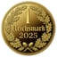 1 Unze Silber Reichsmark 2025 (Auflage: 500 | vergoldet | Polierte Platte)