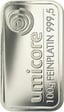 100g Platinbarren Umicore, Heraeus, Degussa