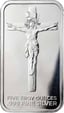 5 Unze Silberbarren Jesus Christus