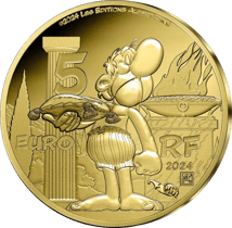 0,5g Gold Asterix bei den Olympischen Spielen 2024 (Auflage: 2.024 | Polierte Platte)