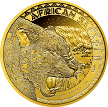 1 Unze Gold African Safari II Leopard 2022 PP (Auflage: 100 | Polierte Platte | Zertifikat Nr. 1)