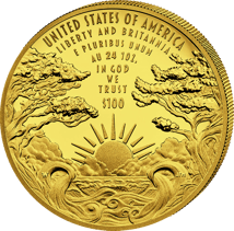 1 Unze Gold American Liberty & Britannia 2024 ( Auflage: 10.000 | Polierte Platte | High Relief)