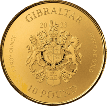 1 Unze Gold Gibraltar Kriegselefant 2023 (Auflage: 100)