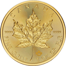 1 Unze Gold Maple Leaf 2025