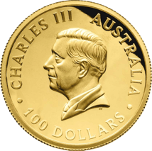 1 Unze Gold Perth Mint Schwan 2024 (Auflage: 188 | High Relief | Polierte Platte)