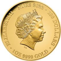 1 Unze Gold Queen Elizabeth II. - In Gedenken 2022 PP (Auflage: 250 | Polierte Platte | mit Diamant)