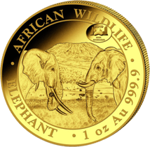 1 Unze Gold Somalia Elefant 2020 Motiv (Auflage: 100 | Privymark: ANA | Jahrgang: 2019)