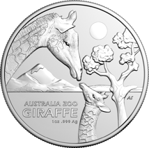 1 Unze Silber Australien Zoo Giraffe 2024 (Auflage: 25.000)