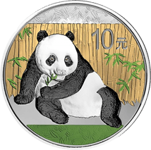 1 Unze Silber China Panda 2015 (coloriert)