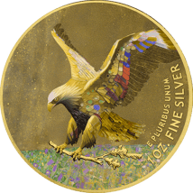 1 Unze Silber Eagle 2024 Klimt (Auflage: 100 | teilvergoldet)