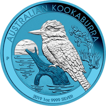 1 Unze Silber Kookaburra Space Blue 2019 (coloriert | Auflage: 500)