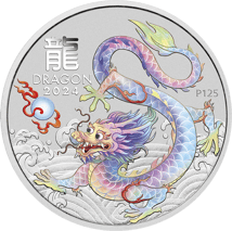 1 Unze Silber Lunar III White Dragon 2024 (Auflage: 200.000)