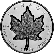 1 Unze Silber Maple Leaf Super Incuse 2023 (Auflage: 8.000 | Rhodium Veredelung | Reverse Proof)