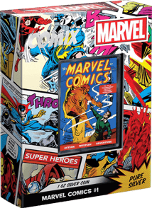 1 Unze Silber Marvel Comix 2023 PP (Auflage: 5.000 | coloriert | Polierte Platte)