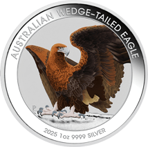 1 Unze Silber Wedge Tailed Eagle 2025 (Auflage: 2.500 | Coincard)