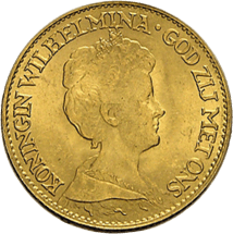 10 Gulden Gold Wilhelmina