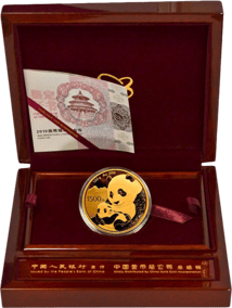 100g Gold China Panda 2019 PP (Polierte Platte | Auflage: 10.000)