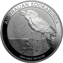 1kg Silber Kookaburra 2016