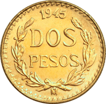 2 Mexikanische Peso Centenario Gold