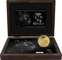 2 Unze Gold African Safari II Leopard 2023 PP (Auflage: 50 | Polierte Platte)