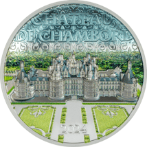 2 Unze Silber Chateau de Chambord 2024 PP (Auflage: 1.000 | High Relief | Polierte Platte)