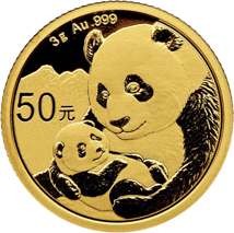 3g Gold China Panda 2019