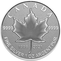 5 Münzen Silber Maple Leaf Fractional Set 2021 (Auflage: 3.000)