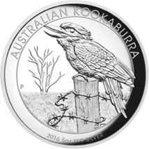 5 Unze Silber Australien Kookaburra 2016 PP High Relief