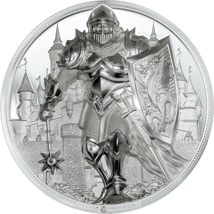 5 Unze Silber Iron Knight 2024 (Auflage: 555 | Polierte Platte | High Relief)