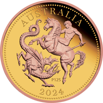 Gold Australian Five Sovereign 2024 (Auflage: 150 | Rosegold | Polierte Platte)