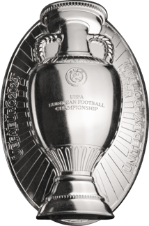 3 Unze Silber UEFA EM Pokal 2024 (Auflage: 2.024 | Polierte Platte)