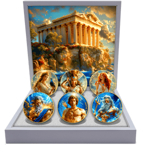 Griechische Götter Silber Set 2024 (Auflage: 50 | teilvergoldet)