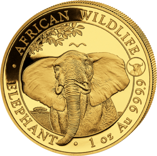 1 Unze Gold Somalia Elefant 2021 Privymark Ochse (Auflage: 100 | inkl Etui)